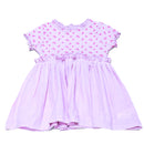 Lilac Printed Rib Yoke Dress-1