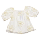 Ivory All Over Flower Patch Work Dress Ivory-1