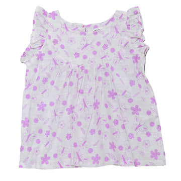 White Butterfly Print Set White - 0