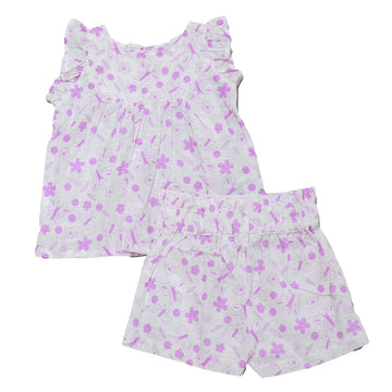 White Butterfly Print Set White