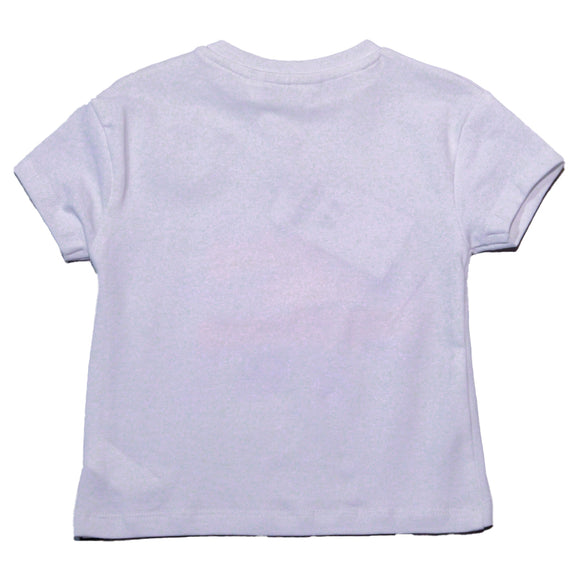 White Flower Print T Shirt