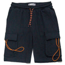Black Cargo Active Shorts Black-1