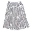 Silver Pleated Skirts-1