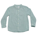 Boys Junior L S Roll Up Mandarin Shirt-1
