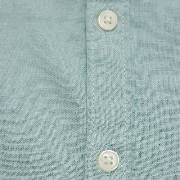 Boys Junior L S Roll Up Mandarin Shirt