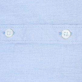 Boys Junior L S Roll Up Mandarin Shirt - 0