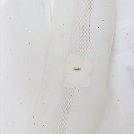 White 3D Tulle Skirts White - 0