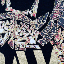 Black Lion Print Tshirt Black - 0