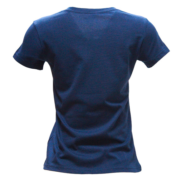 Navy Printed T Shirt