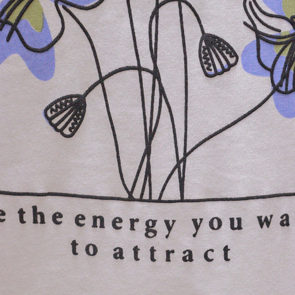 White Floral Printed T Shirt