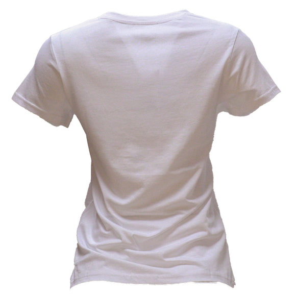 White Floral Printed T Shirt