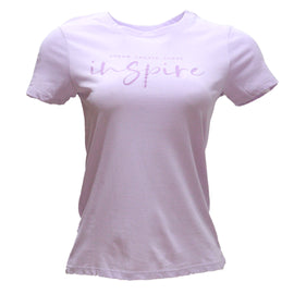 Lilac Inspire Printed T Shirt