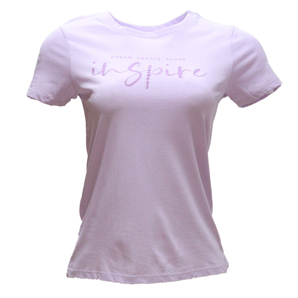 Lilac Inspire Printed T Shirt