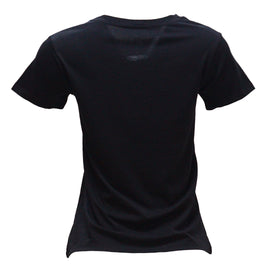 Black Floral Printed T Shirt - 0