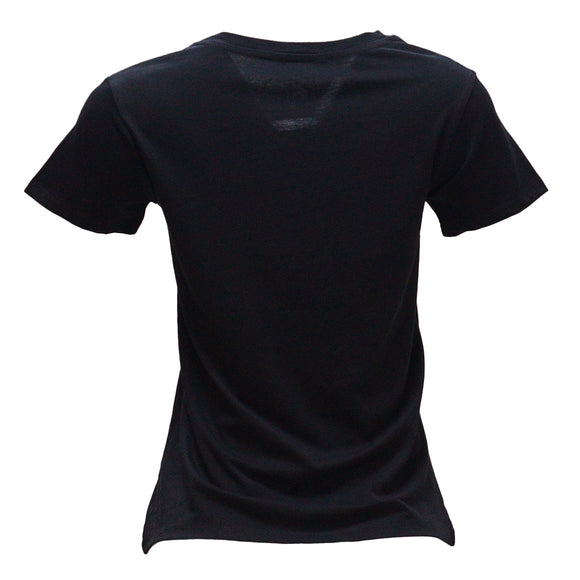 Black Floral Printed T Shirt