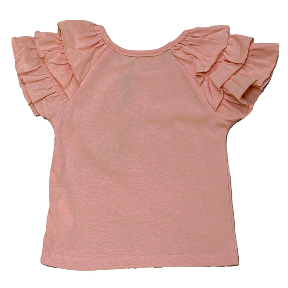 Peach Tropical Placememnt Print Set Orange