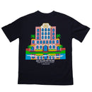 Black Seavillage City Place Front And Back Print Oversize Tee-3