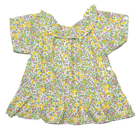 White Floral Aop Blouse