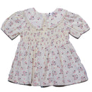 Beige Floral Aop Collar Blouse-1