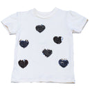 Beige Sequins Aop T Shirt-1