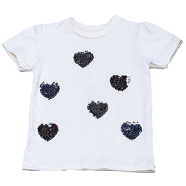 Beige Sequins Aop T Shirt