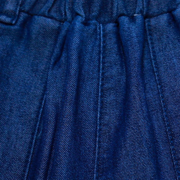 Dark Wash Solid Lace Pockets Jeans