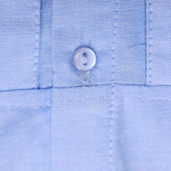 Blue Chambray Button Front Blouse