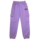 Purple Interlock Jogger With Print-1