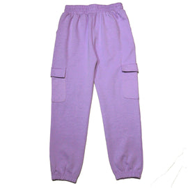 Purple Interlock Jogger With Print - 0