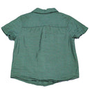 Green Nylon Resort Short Sleeve Shirts-3
