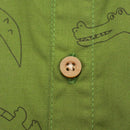 Green Aop Croc Short Sleeve Shirt-2