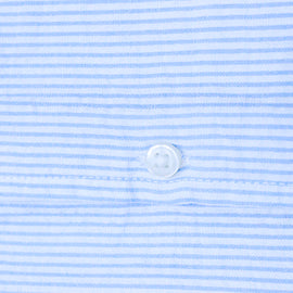 Blue Stripe Seersucker Resort Short Slv Shirt - 0