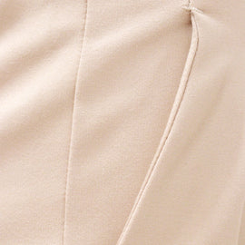 Beige High Waist Trouser - 0