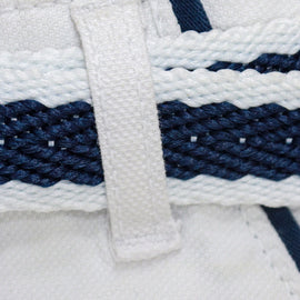 White Chino Shorts With Belt - 0