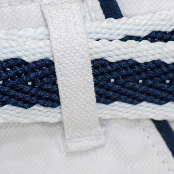 White Chino Shorts With Belt