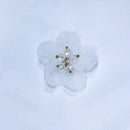 White Solid Cotton Sateen Flutter Sleeves Blouse-2