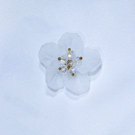 White Solid Cotton Sateen Flutter Sleeves Blouse - 0