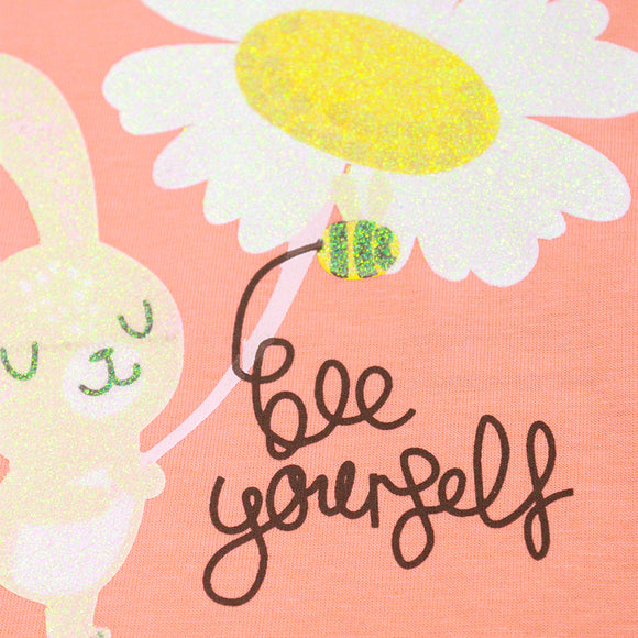 Peach Sum Print Pyjama Set