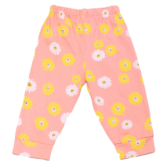 Peach Sum Print Pyjama Set