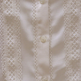 Ivory Lace Detailed Shirt - 0