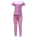 Pink Poly Spandex Table Pj Set Pale-1