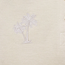 Beige Chest Logo Polo - 0