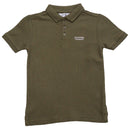 Olive Chest Logo Polo Dark-1