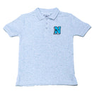 Light Grey Chest Logo Polo-1