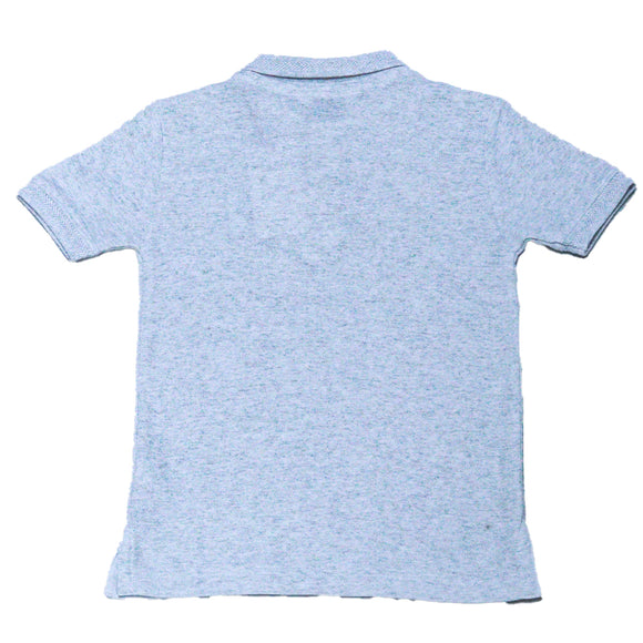 Light Grey Chest Logo Polo