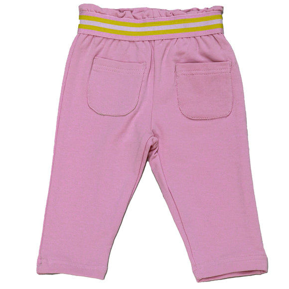 Pink Cut And Sew T Shirt And Trouser Set Pale Pink