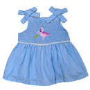 Blue Jacquard Floral Embroidery Set Blue-3