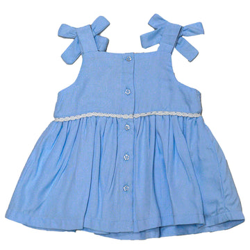 Blue Jacquard Floral Embroidery Set Blue - 0