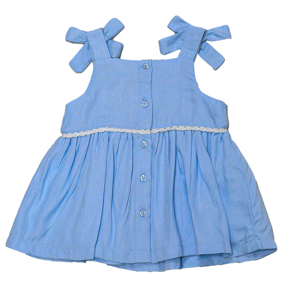 Blue Jacquard Floral Embroidery Set Blue