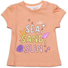 Coral Placement Print T Shirt